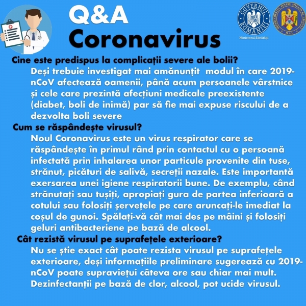 Măsuri de prevenție și de limitare a răspândirii unor boli respiratorii