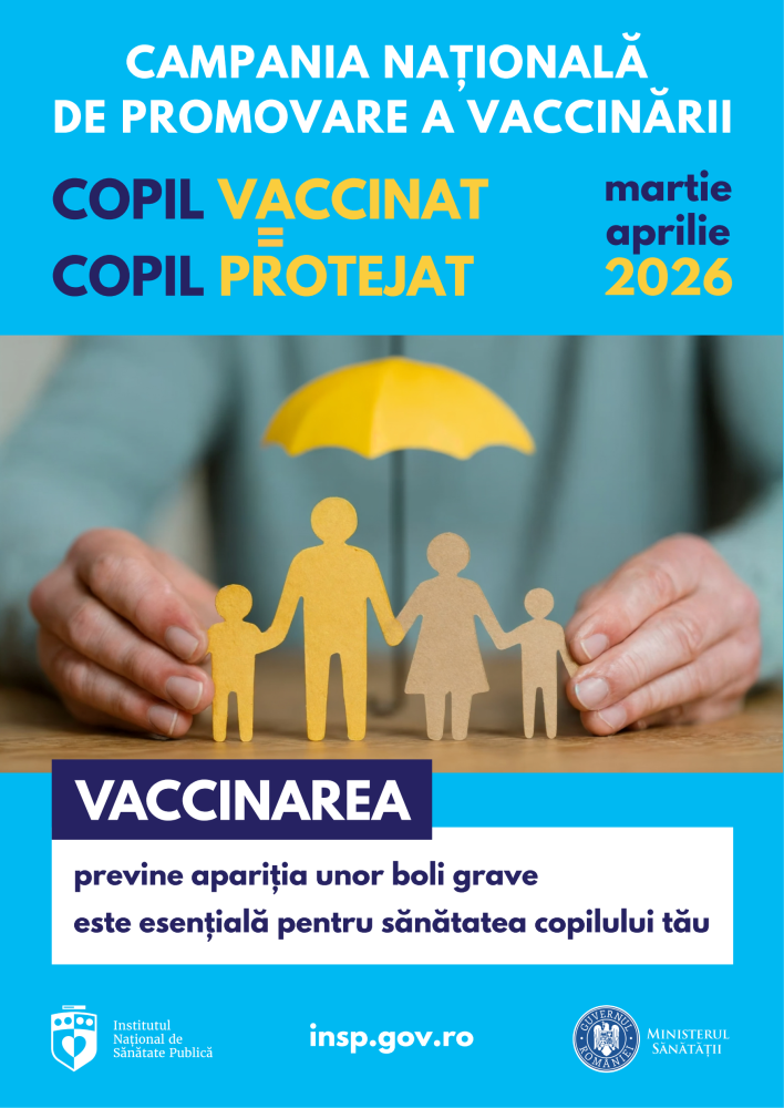 Campania Națională de Promovare a Vaccinării, martie - aprilie 2026