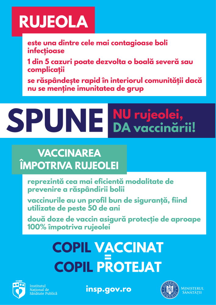 Campania Națională de Promovare a Vaccinării, martie - aprilie 2026 - informații despre Rujeolă