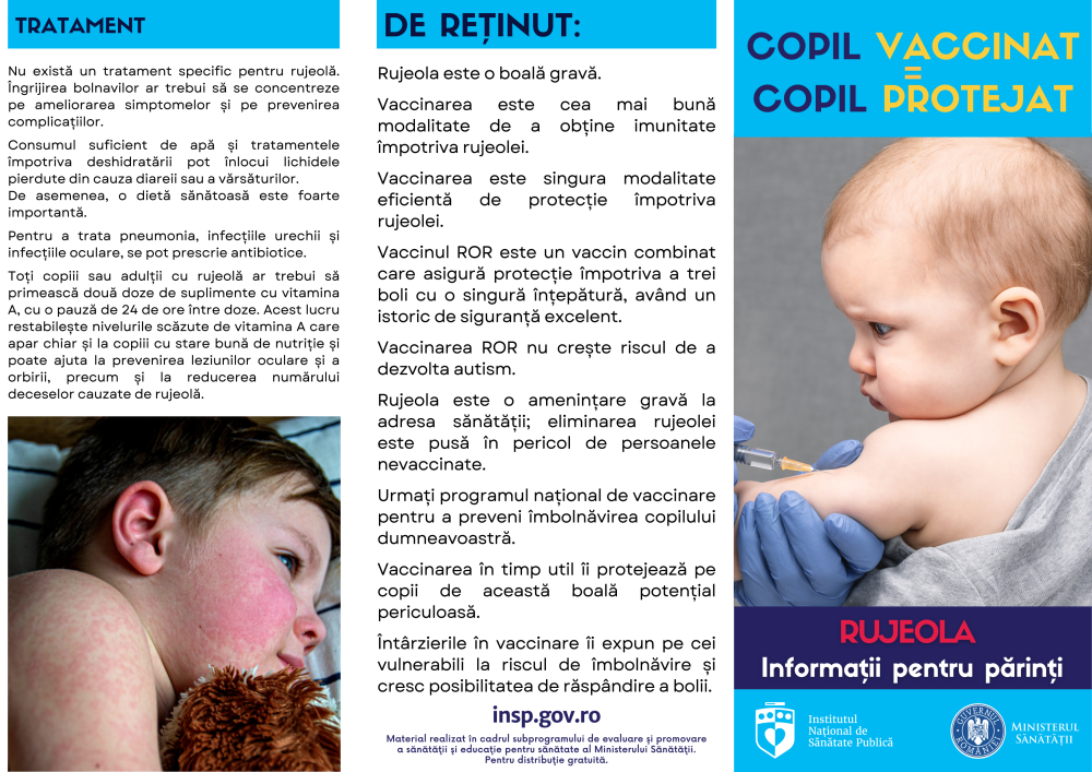 Campania Națională de Promovare a Vaccinării, martie - aprilie 2026 - informații despre Rujeolă