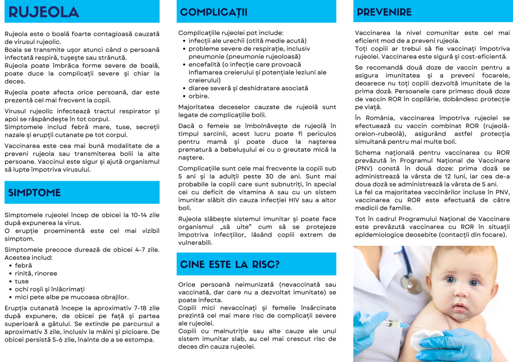 Campania Națională de Promovare a Vaccinării, martie - aprilie 2026 - informații despre Rujeolă