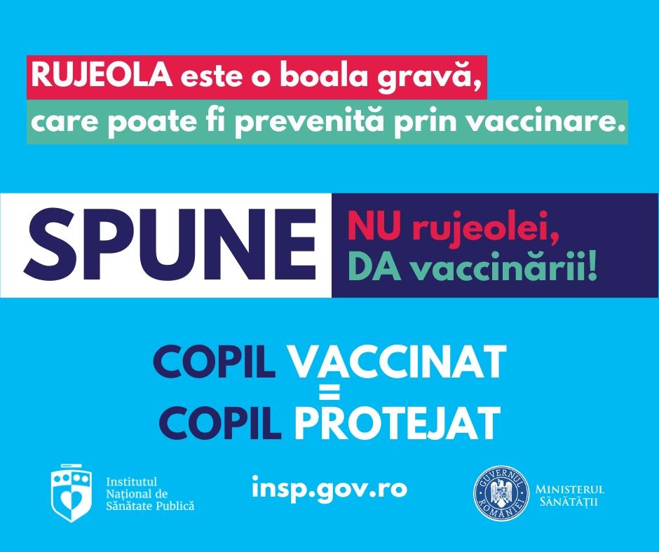 Campania Națională de Promovare a Vaccinării, martie - aprilie 2026 - informații despre Rujeolă