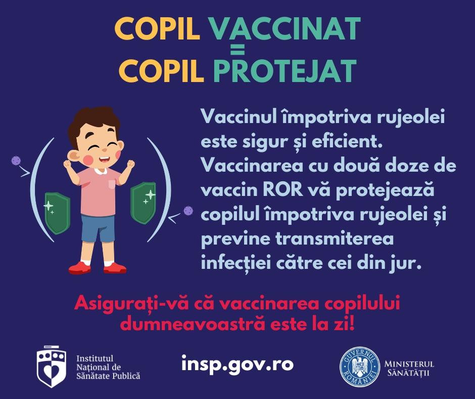 Campania Națională de Promovare a Vaccinării, martie - aprilie 2026 - informații despre Rujeolă