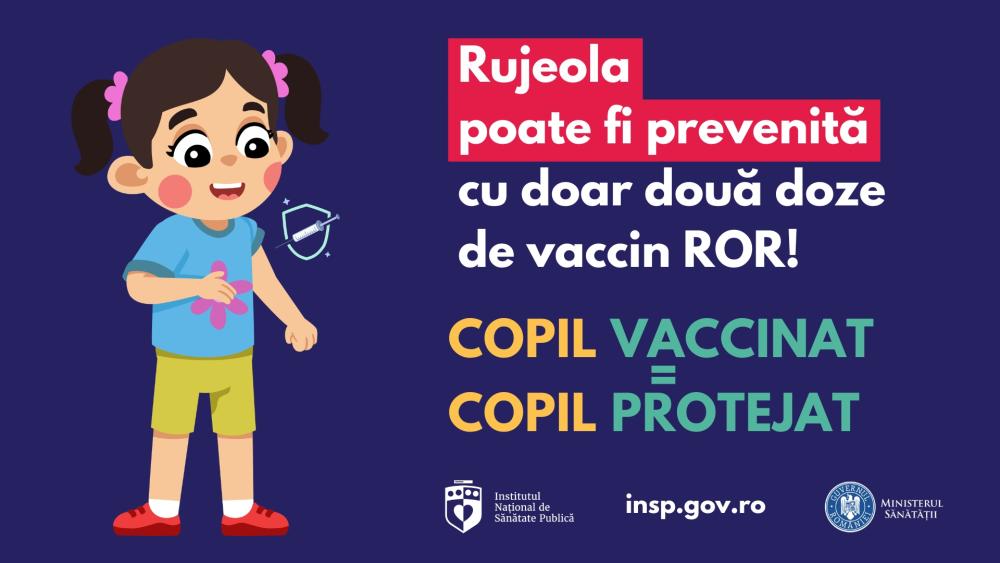 Campania Națională de Promovare a Vaccinării, martie - aprilie 2026 - informații despre Rujeolă