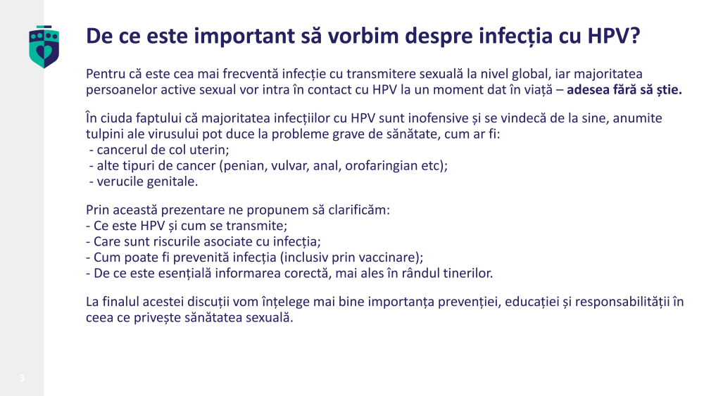 Campania Națională de Promovare a Vaccinării, martie - aprilie 2026 - informații despre HPV (Human Papilloma Virus sau Virusul Papiloma Uman)