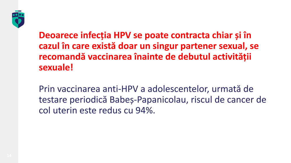 Campania Națională de Promovare a Vaccinării, martie - aprilie 2026 - informații despre HPV (Human Papilloma Virus sau Virusul Papiloma Uman)