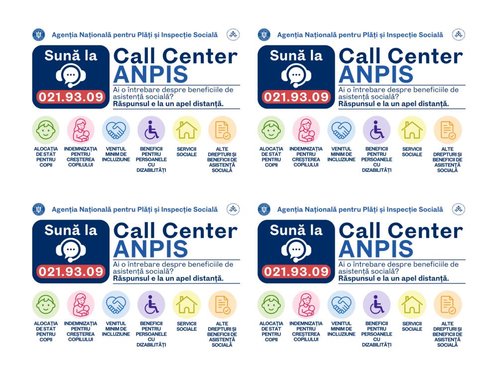 Call Center ANPIS - Agenția Națională pentru Plăți și Inspecție Socială
